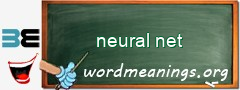 WordMeaning blackboard for neural net